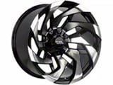 Off-Road Monster M24 Gloss Black Machined Wheel; 20x10; -19mm Offset (11-21 Jeep Grand Cherokee WK2)