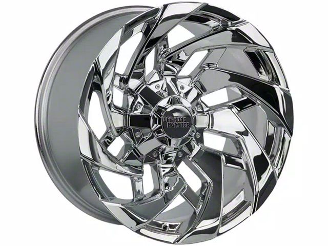 Off-Road Monster M24 Chrome Wheel; 20x10; -19mm Offset (07-18 Jeep Wrangler JK)