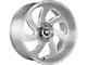 Off-Road Monster M07 Brushed Face Silver Wheel; 20x10; -19mm Offset (18-24 Jeep Wrangler JL)