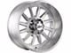 Off-Road Monster M17 Brushed Face Silver Wheel; 17x9; 0mm Offset (18-24 Jeep Wrangler JL)