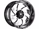 Off-Road Monster M07 Gloss Black Machined 6-Lug Wheel; 20x10; -19mm Offset (17-24 Titan)