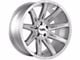 Off-Road Monster M25 Brushed Face Silver 6-Lug Wheel; 20x10; -19mm Offset (17-24 Titan)