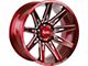 Off-Road Monster M25 Candy Red Milled 6-Lug Wheel; 20x10; -19mm Offset (16-24 Titan XD)