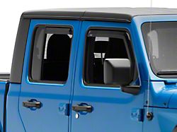 Jeep Licensed by TruShield Element Tinted Window Visors; Front and Rear (20-24 Jeep Gladiator JT)