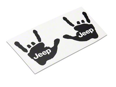 Jeep Licensed by RedRock Jeep Metal Decal; Matte Black (20-24 Jeep Gladiator JT)