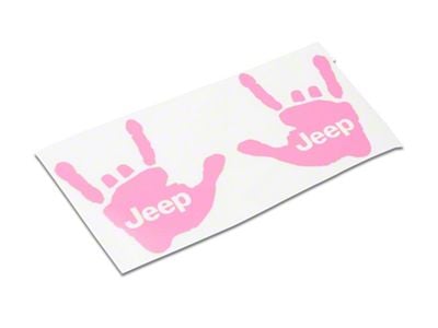 Jeep Licensed by RedRock Jeep Metal Decal; Pink (20-24 Jeep Gladiator JT)