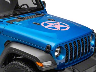 Jeep Licensed by RedRock Jeep Star Accent Decal; Pink (20-24 Jeep Gladiator JT)