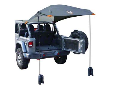 Jeep Licensed by RedRock Tailgate Canopy (20-24 Jeep Gladiator JT)