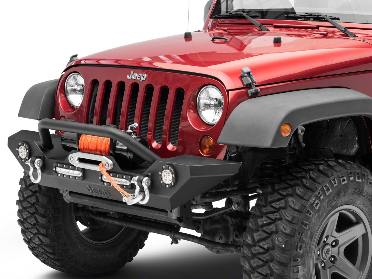 Jeep Licensed by RedRock Jeep Wrangler Trail Force HD Front Bumper with ...