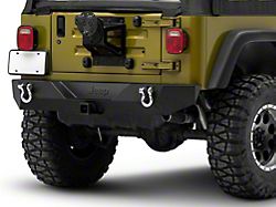 Jeep Licensed by RedRock Trail Force HD Rear Bumper with Jeep Logo (87-06 Jeep Wrangler YJ & TJ)