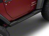 Jeep Licensed by RedRock ABS Side Steps with Jeep Logo (07-18 Jeep Wrangler JK 2-Door)