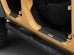 Jeep Licensed by RedRock Door Sill Body Shield Decal; Metallic (07-18 Jeep Wrangler JK)