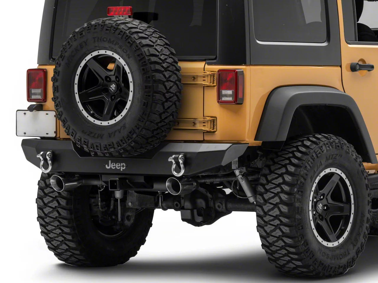 Jeep Licensed by RedRock Jeep Wrangler HD Rear Bumper with LED Jeep ...