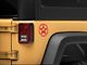 Jeep Licensed by RedRock JK Star Accent Decal; Red (07-18 Jeep Wrangler JK)