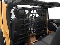 Jeep Licensed by RedRock Rear Seat Cargo Net/Pet Divider with Jeep Logo (07-18 Jeep Wrangler JK 4-Door)