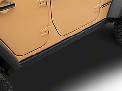 Jeep Licensed by RedRock Rubi Rails with Jeep Logo; Textured Black (07-18 Jeep Wrangler JK 4-Door)