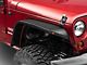 Jeep Licensed by RedRock Slim Fender Flares with Jeep Logo; Front (07-18 Jeep Wrangler JK)