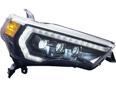 OLM Infinite Series LED Headlights with White DRL; Black Housing; Clear Lens (14-20 4Runner)