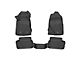 OMAC All Weather Molded 3D Front and Rear Floor Liners; Black (21-24 Bronco 2-Door)