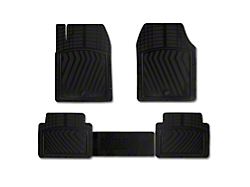 OMAC All Weather Trimmable Front and Rear Floor Liners; Black (21-24 Bronco Sport)