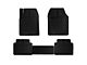 OMAC All Weather Trimmable Front and Rear Floor Liners; Black (21-24 Bronco Sport)