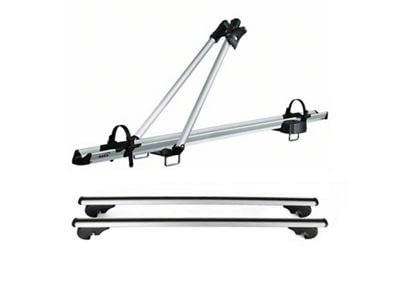 OMAC Bike Rack Carrier Roof Rack; Silver (21-24 Bronco Sport)