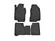 OMAC All Weather Molded 3D Front and Rear Floor Liners; Black (05-21 Frontier Crew Cab)