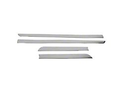 OMAC Side Door Moldings; Silver (05-21 Frontier King Cab)