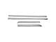 OMAC Side Door Moldings; Silver (05-21 Frontier King Cab)