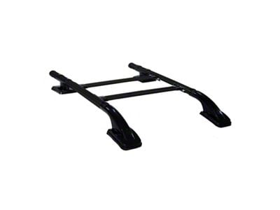 OMAC Top Roof Rack Side Rails; Black (05-21 Frontier Crew Cab)