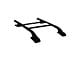 OMAC Top Roof Rack Side Rails; Black (05-21 Frontier Crew Cab)