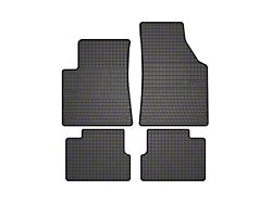 OMAC All Weather Rubber Front and Rear Floor Liners; Black (14-23 Jeep Cherokee KL)