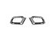 OMAC Fog Light Bezel Covers; Silver (14-23 Jeep Cherokee KL)