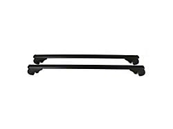 OMAC Lockable Roof Rack Cross Bars; Black (14-23 Jeep Cherokee KL)