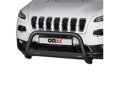 OMAC Push Bull Bar; Black (14-23 Jeep Cherokee KL)