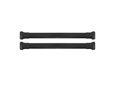 OMAC Roof Rack Cross Bars; Black (14-23 Jeep Cherokee KL)