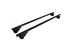 OMAC Roof Rack Cross Bars; Black (14-23 Jeep Cherokee KL)