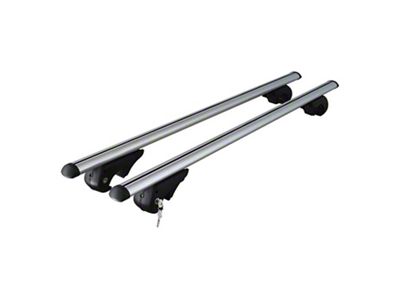 OMAC Roof Rack Cross Bars; Silver (14-18 Jeep Cherokee KL)