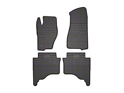 OMAC All Weather Rubber Front and Rear Floor Liners; Black (05-10 Jeep Grand Cherokee WK)