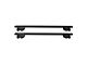 OMAC Lockable Roof Rack Cross Bars; Black (22-24 Jeep Grand Cherokee WL)