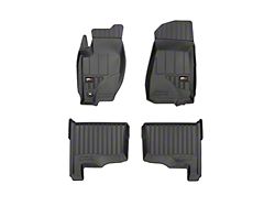 OMAC Premium 3D Front and Rear Floor Liners; Black (05-10 Jeep Grand Cherokee WK)