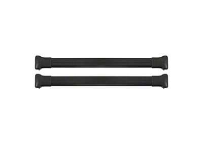 OMAC Roof Rack Cross Bars; Black (05-10 Jeep Grand Cherokee WK)