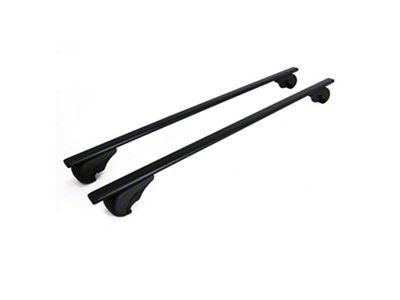 OMAC Roof Rack Cross Bars; Black (05-10 Jeep Grand Cherokee WK)