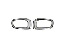 OMAC Fog Light Bezel Covers; Brushed Dark Steel (15-18 Jeep Renegade BU)