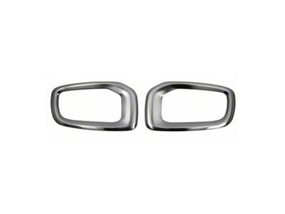 OMAC Fog Light Bezel Covers; Brushed Dark Steel (15-18 Jeep Renegade BU)