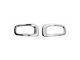 OMAC Fog Light Bezel Covers; Brushed Silver Steel (15-18 Jeep Renegade BU)