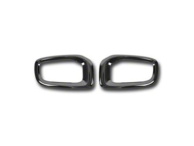 OMAC Fog Light Bezel Covers; Dark Steel (15-18 Jeep Renegade BU)