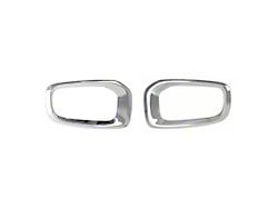 OMAC Fog Light Bezel Covers; Silver Steel (15-18 Jeep Renegade BU)