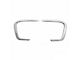 OMAC Fog Light Bezel Covers; Silver Steel (19-23 Jeep Renegade BU)