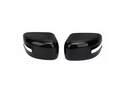 OMAC Mirror Cap Covers; Carbon Fiber Black (15-18 Jeep Renegade BU)